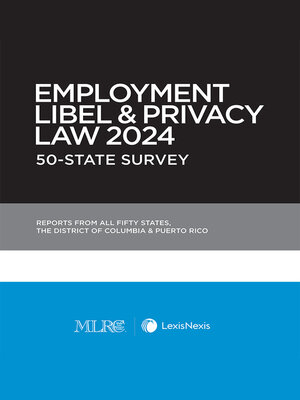 cover image of Employment Libel and Privacy Law (Non-Members)